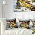 thumbnail image 1 of Designart Spring Valley with River - Landscape Printed Throw Pillow - 16x16, 1 of 5
