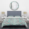 thumbnail image 1 of Designart 'Spring floral pattern in soft pastel colors' Mid-Century Modern Duvet Cover Set, 1 of 4