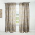 thumbnail image 1 of Designart 'Square Retro Design VI' Mid-Century Modern Curtain Panel, 1 of 5