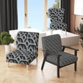 thumbnail image 1 of Designart "Squares Pattern" Upholstered Scandinavian Accent Chair - Arm Chair, 1 of 5
