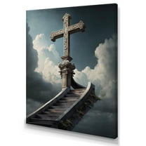 Designart Stairway To Nowhere Canvas Wall Art