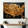 thumbnail image 1 of Designart "Star-Spangled Usa Map" Usa Map Wall Decor, 1 of 7