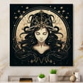 thumbnail image 1 of Designart "Stargazing Through the Zodiac II" Astrology Metal Wall Art Prints, 1 of 5