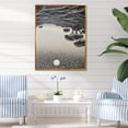 thumbnail image 1 of Designart "Starry Dreams In Shades Of Gray" Coastal Coral Under Water Floater Framed Wall Art Prints, 1 of 5