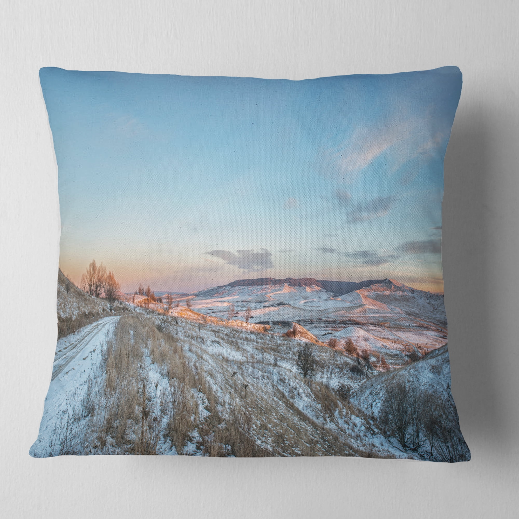 Designart Stavropol Region North Caucasus - Landscape Printed Throw Pillow - 16x16