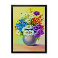 thumbnail image 1 of Designart 'Still Life A Bouquet Of Red Blue & White Flowers' Traditional Framed Art Print, 1 of 4