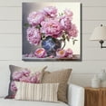 thumbnail image 1 of Designart "Still Life Of Pink Peony Bouquet I" Peonies Canvas Wall Art, 1 of 1