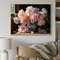 thumbnail image 1 of Designart "Still Life Of Pink Peony Bouquet III" Peonies Floater Framed Wall Decor, 1 of 5