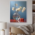 thumbnail image 1 of Designart "Still Life Of Pure Pearls" Flowers Floater Framed Canvas Art Print, 1 of 5