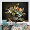 thumbnail image 1 of Designart "Still Life Of Succulent Array I" Succulent Floater Framed Wall Decor, 1 of 5
