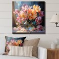 thumbnail image 1 of Designart "Still Life Of Tulip Bouquet V" Tulips Wall Art Living Room, 1 of 7