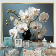 thumbnail image 1 of Designart "Still Life Photography Of White Orchids II" Orchids Floater Framed Wall Art Prints, 1 of 5