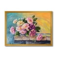 thumbnail image 1 of Designart 'Still Life With Bouquet Of Pink Flowers' Traditional Framed Art Print, 1 of 4