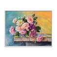 thumbnail image 1 of Designart 'Still Life With Bouquet Of Pink Flowers' Traditional Framed Canvas Wall Art Print, 1 of 5