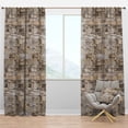 thumbnail image 1 of Designart 'Stone Wall I' Modern & Contemporary Blackout Curtain Panel, 1 of 4