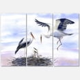 thumbnail image 1 of Designart ' Storks With Babies In The Nest ' Farmhouse Canvas Wall Art Print, 1 of 3