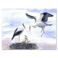 thumbnail image 1 of Designart ' Storks With Babies In The Nest ' Farmhouse Canvas Wall Art Print, 1 of 3