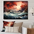 thumbnail image 1 of Designart "Storm Power In Flow II" Nautical & Beach Canvas Print, 1 of 5