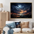 thumbnail image 1 of Designart "Storm Tempest Euphony I" Landscapes Floater Framed Canvas Art Print, 1 of 7