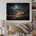 thumbnail image 1 of Designart "Storm Tempest Euphony I" Landscapes Print on Natural Pine Wood, 1 of 5