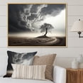 thumbnail image 1 of Designart "Storm Tornado expression" Landscapes Floater Framed Wall Art Print, 1 of 7