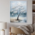 thumbnail image 1 of Designart "Stormy Blue Maple Shades" Tree Maple Floater Framed Canvas Art Print, 1 of 5