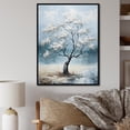 thumbnail image 1 of Designart "Stormy Blue Maple Shades" Tree Maple Floater Framed Canvas Art Print, 1 of 5