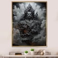 thumbnail image 1 of Designart "Stormy Slate Of Rudra In Hinduism I" Hinduism Floater Framed Canvas Art Print, 1 of 5