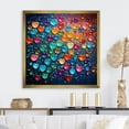 thumbnail image 1 of Designart "Street Art Love Balloon I" Fashion Framed Wall Art Decor - Glam Blue Pop Art Living Room Framed Canvas Art, 1 of 6