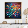 thumbnail image 1 of Designart "Street Art Love Balloon I" Fashion Framed Wall Art - Modern Blue Pop Art Living Room Framed Canvas Art, 1 of 6