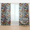 thumbnail image 1 of Designart 'Street Graffiti Texture' Modern Curtain Panel, 1 of 4
