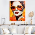 thumbnail image 1 of Designart "Street Portrait Pop Art painting" Modern Wall Art Living Room, 1 of 5