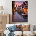 thumbnail image 1 of Designart "Street in Rothenburg, Germany IV" Cityscapes Floater Framed Wall Art Living Room, 1 of 7