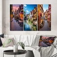 thumbnail image 1 of Designart "Street in Rothenburg, Germany IV" Cityscapes Wall Art Set Of 3 - Pink Germany Gallery Set For Office Decor, 1 of 7