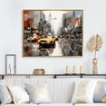 thumbnail image 1 of Designart "Streets of Harlem in Yellow Shades II" People Framed Wall Art - Global Yellow Harlem Renaissance Bedroom Framed Canvas Wall Art, 1 of 6