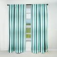 thumbnail image 1 of Designart "Striped Pattern Evoking Zen Tranquility" Striped Blackout Curtain Single Panel, 1 of 4