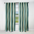 thumbnail image 1 of Designart "Striped Pattern With Luxurious Whispers" Striped Blackout Curtain Panels, 1 of 4