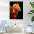 thumbnail image 1 of Designart "Stunning Azure And Tangerine Butterflyfish II" Coastal Coral Under Water Wall Art Prints, 1 of 7