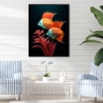 thumbnail image 1 of Designart "Stunning Azure And Tangerine Butterflyfish V" Coastal Coral Under Water Floater Framed Canvas Prints, 1 of 5