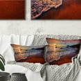 thumbnail image 1 of Designart Stunning Ocean Beach at Sunset - Seashore Throw Pillow - 16x16, 1 of 5
