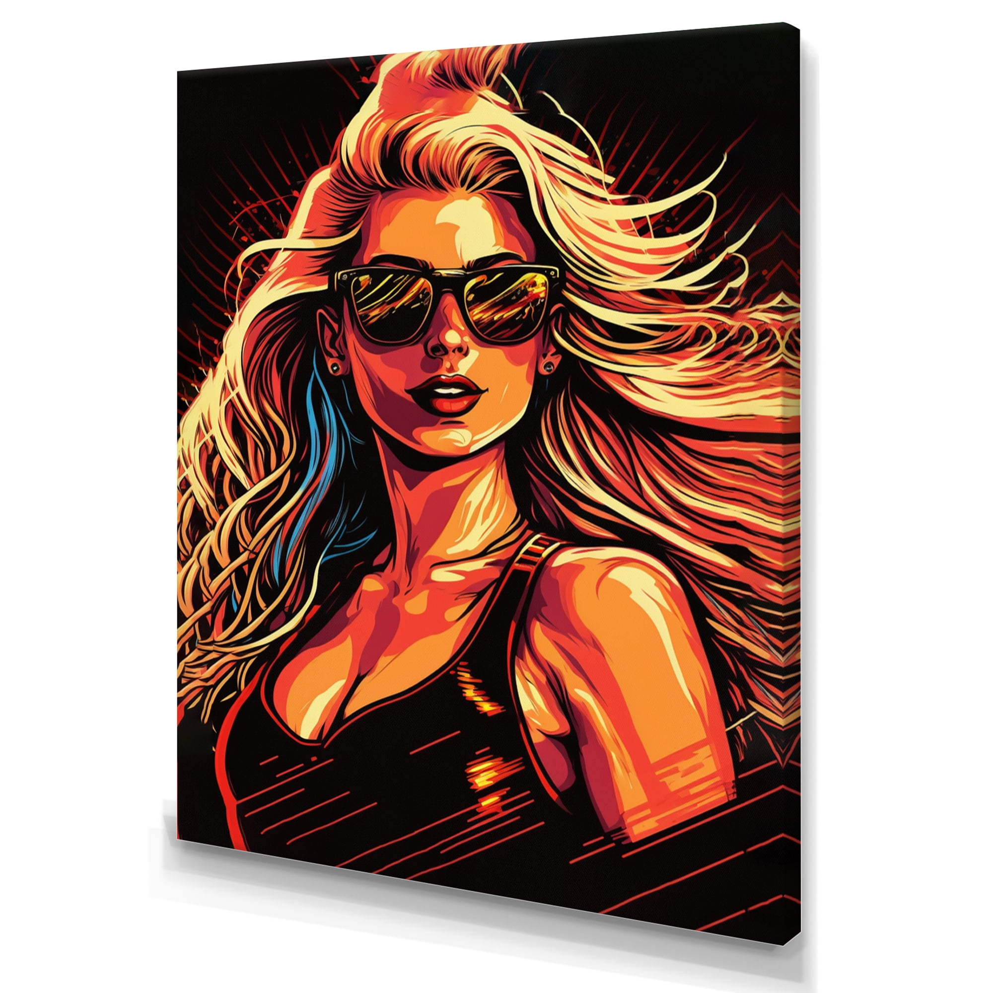Designart Style Icon Portrait I Canvas Wall Art