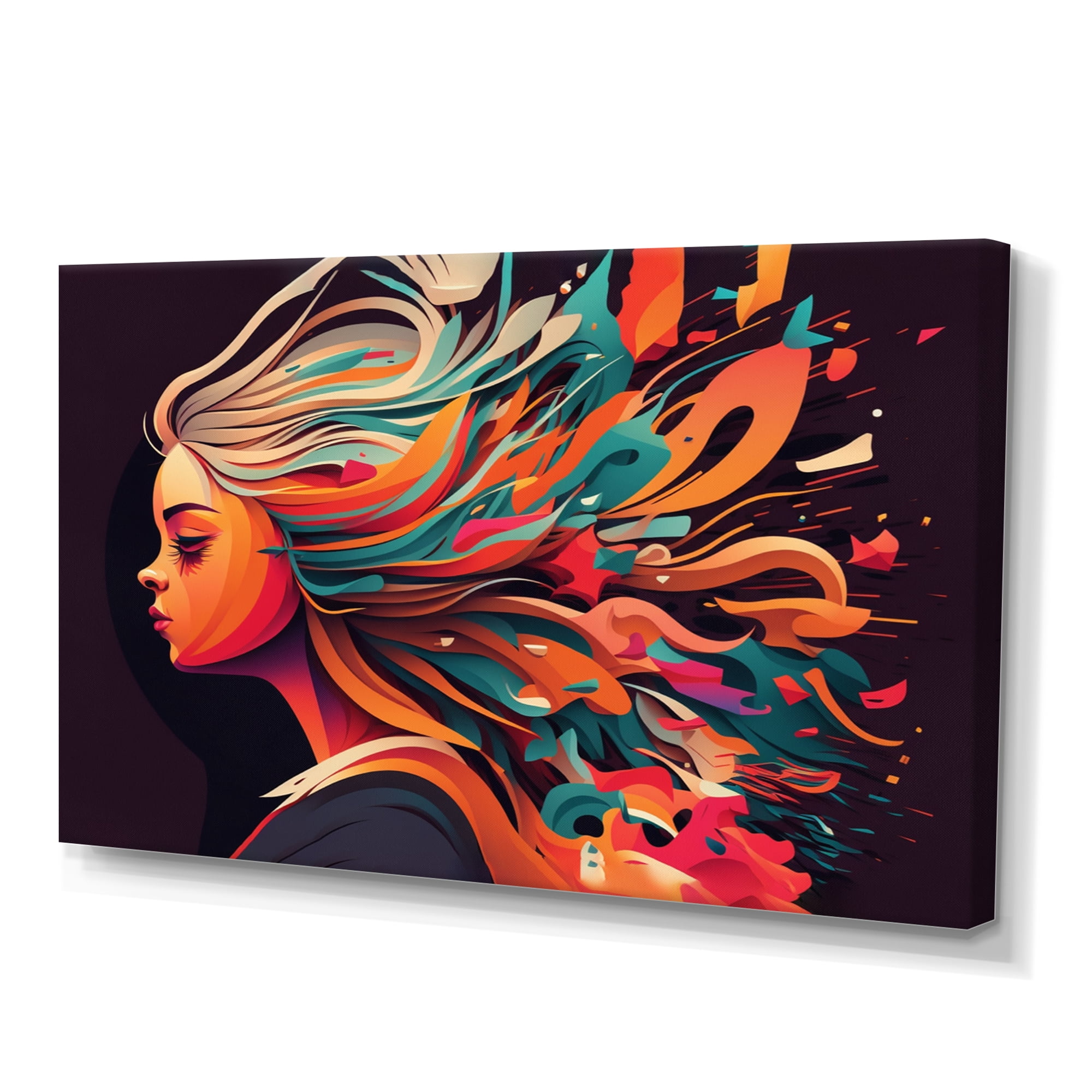 Designart Style Icon Portrait II Canvas Wall Art