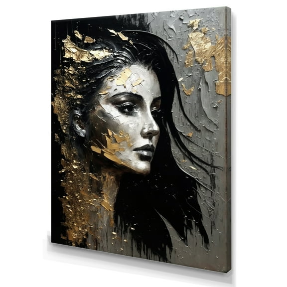 Designart Style Icon Portrait V Canvas Wall Art