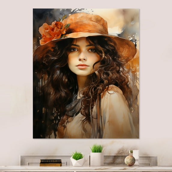 Designart "Stylish 1910S Warriors Portrait II" Fashion Metal Wall Art