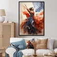 thumbnail image 1 of Designart "Stylish 1940S Victorys Portrait II" Fashion Floater Framed Canvas Art Print, 1 of 7