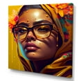 thumbnail image 1 of Designart Stylish Arabic Woman With Floral Hijab IV Canvas Wall Art, 1 of 5