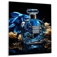 thumbnail image 1 of Designart "Stylish Blue Perfume Delight II" Fashion Metal Wall Decor, 1 of 5