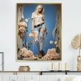 thumbnail image 1 of Designart "Stylish Denim Woman II" Fashion Floater Framed Canvas Prints, 1 of 5