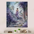 thumbnail image 1 of Designart "Stylish Girl Striking a Pose I" Woman Romantic Metal Wall Art, 1 of 5