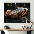 thumbnail image 1 of Designart "Stylish Glass Supercar A Sophisticated Ride III" Exotic Car Floater Framed Wall Art Print, 1 of 7